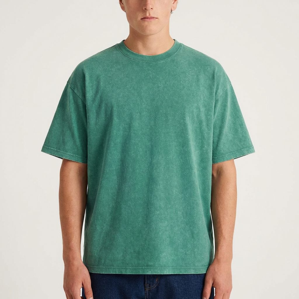 Oversized Tshirts for Men Gym Vintage Heavyweight T Shirts Cotton Workout Acid Wash Baggy Tees