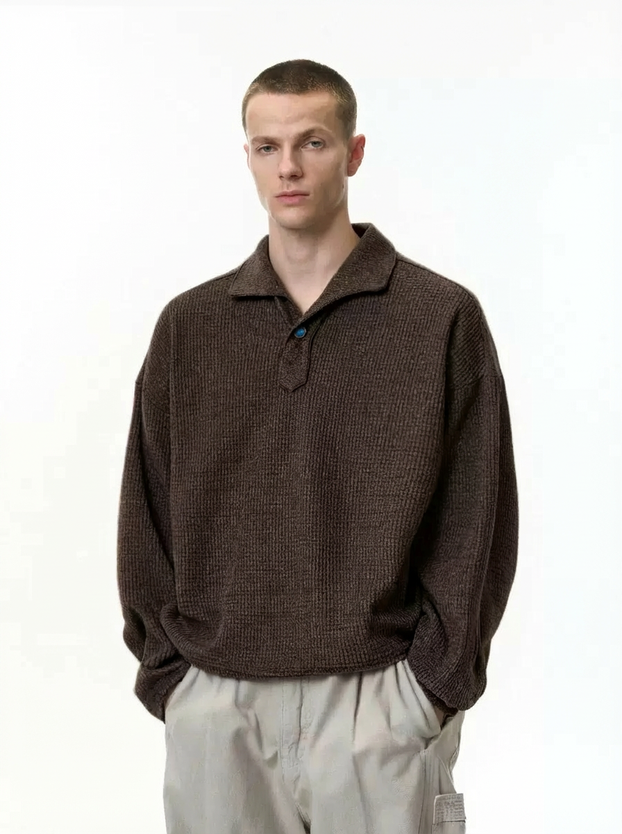 Casual Versatile Trendy Simple Pullover，Essential for Man's Wardrobe.