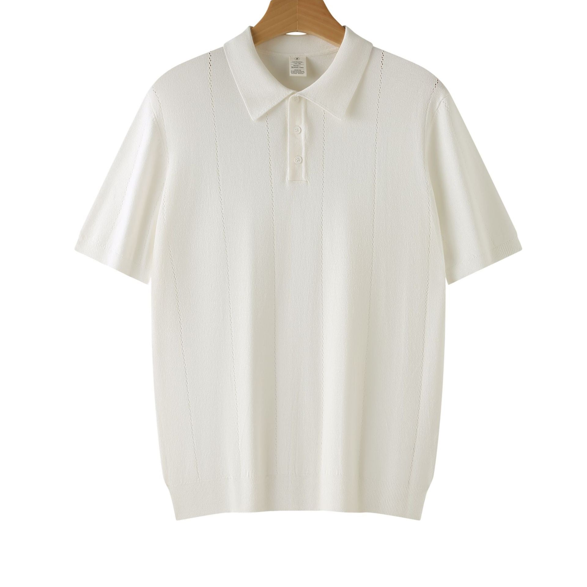 Men's Solid Polo Shirt,Outfits for Daily Outdoor Wear, Men Clothes for Summer