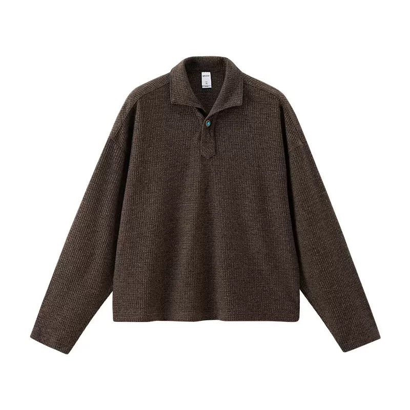 Casual Versatile Trendy Simple Pullover，Essential for Man's Wardrobe.