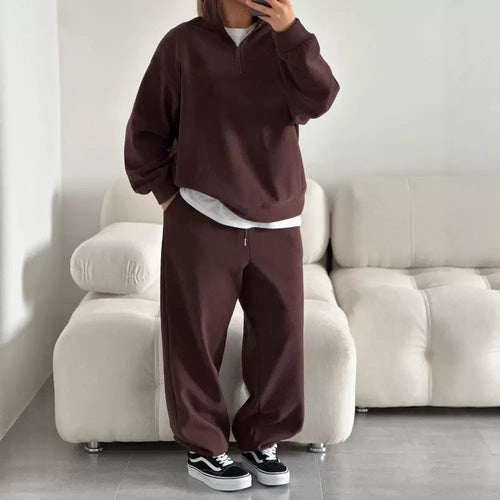 Comfrt | Basic Quarter Zip Mock Neck